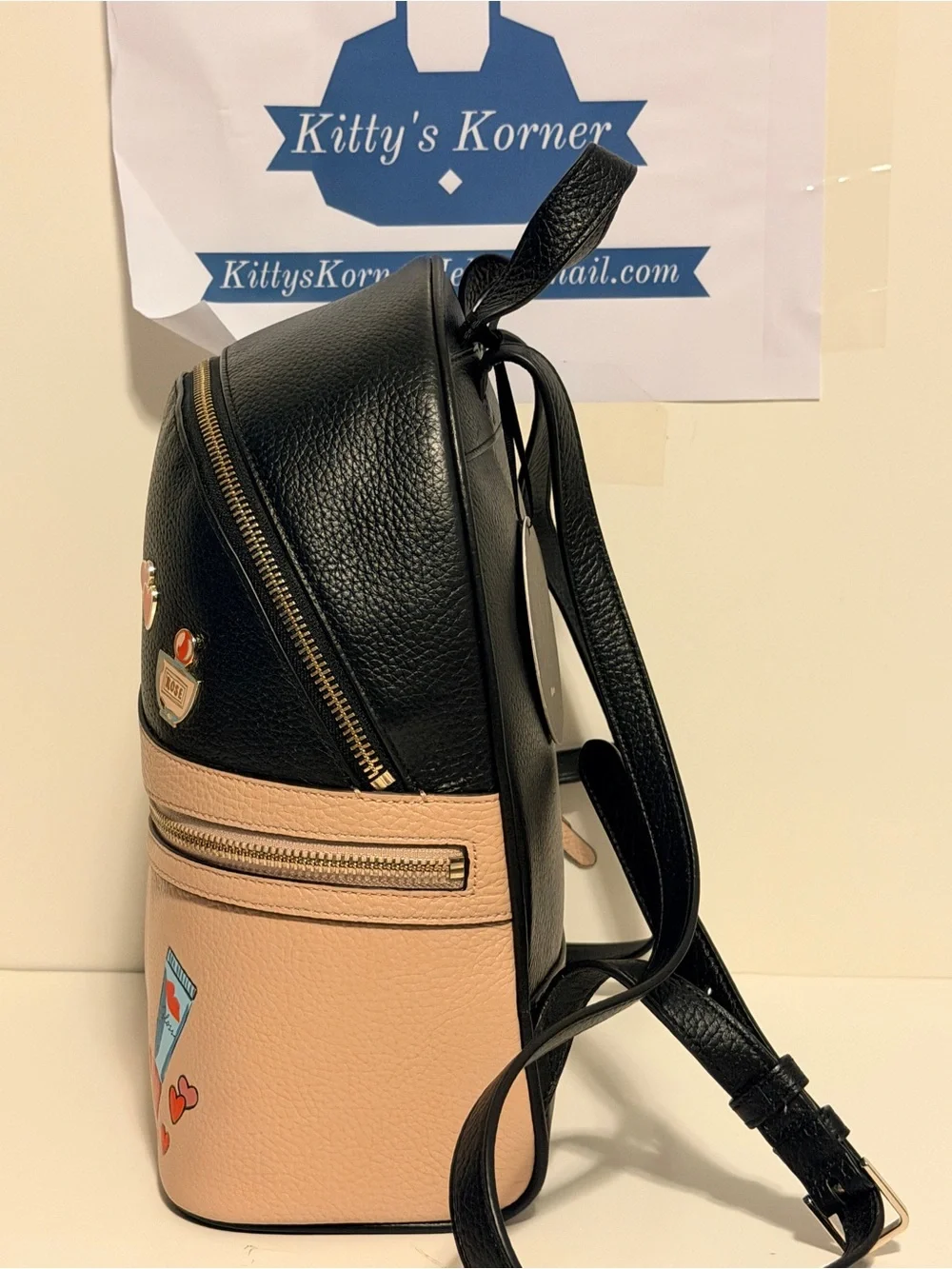 NWT Limited Edition Kate Spade X Disney Minnie Mouse Backpack Pink-Black Color